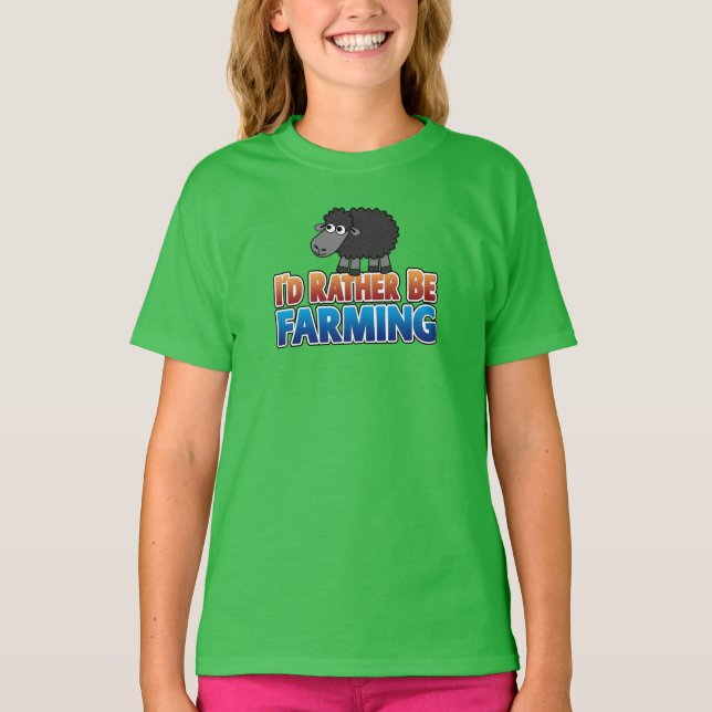 Ich würde eher Landwirtschaft betreiben! (Virtuell T-Shirt (Vorderseite)