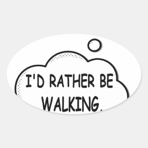 Ich würde eher laufen ovaler aufkleber