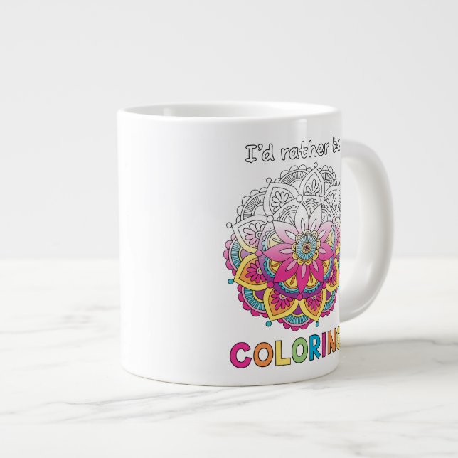 Ich würde eher Mandala JUMBO Tasse färben (Vorderseite Rechts)