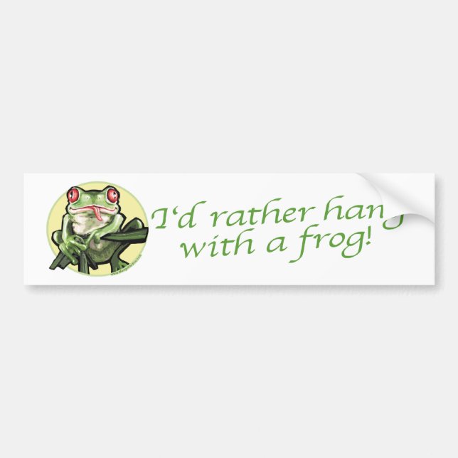 Ich würde eher mit einem Frosch-Autoaufkleber Autoaufkleber (Vorne)