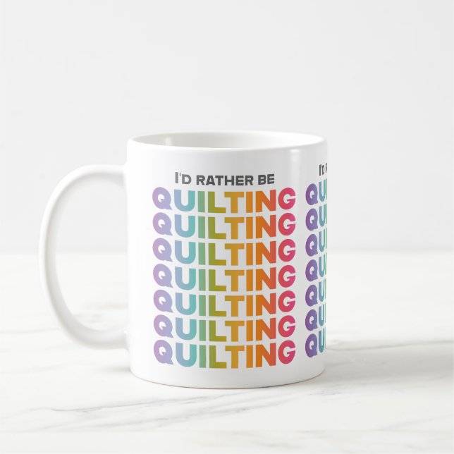 Ich würde eher Ombre-Buchstaben quiltieren Kaffeetasse (Links)