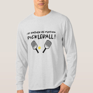 Ich würde eher Pickleball-Individuelle Name grau s T-Shirt