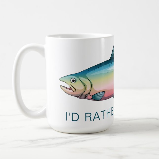Ich würde eher Regenbogenforelle-Tasse fischen Kaffeetasse (Links)