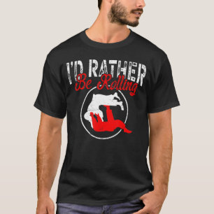 Ich würde eher schwarzen Gürtel Bjj Trainer rollen T-Shirt