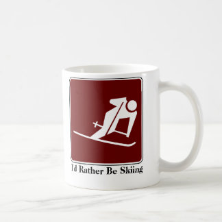 Ich würde eher Ski fahrende Kaffee-Tasse sein Kaffeetasse