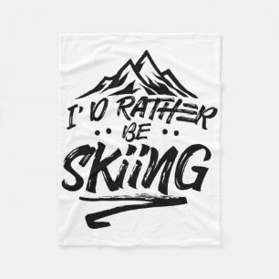 Ich würde eher Ski Ski Ski Ski Ski Ski Winter Spor Fleecedecke
