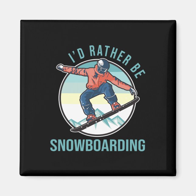 Ich würde eher Snowboarden Retro Ski Goggles Winte Magnet (Vorne)