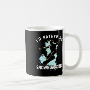 Ich würde eher Snowboarden Winter Sport Geschenk M Kaffeetasse