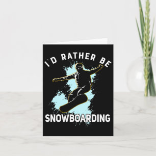 Ich würde eher Snowboarden Winter Sport Geschenk M Karte