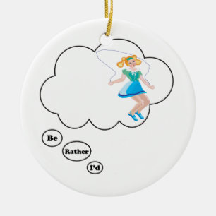 Ich würde eher springendes Seil sein Keramik Ornament