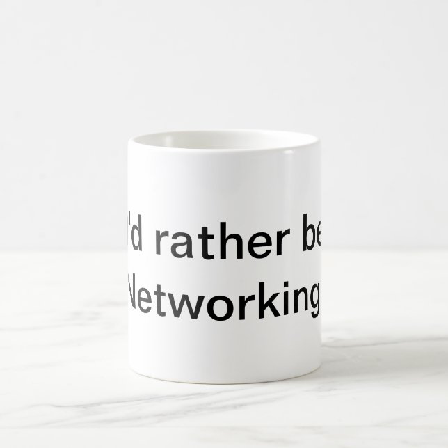 Ich würde eher Vernetzung sein! Tasse (Mittel)