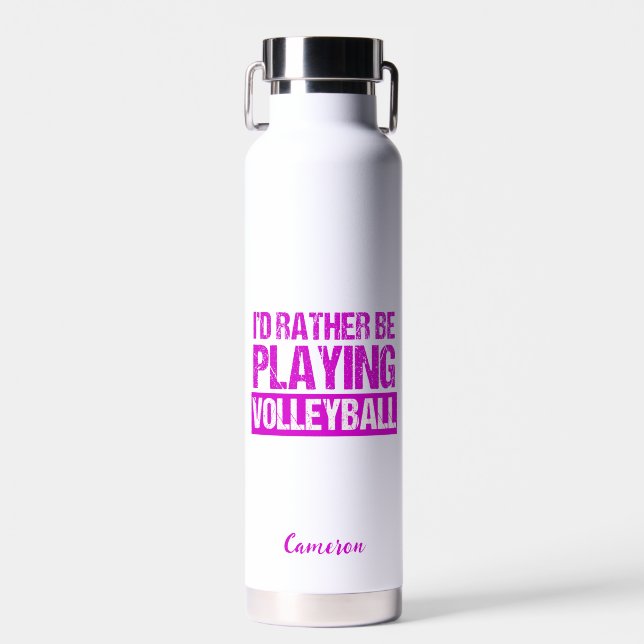 Ich würde eher Volleyball-Gewohnheit spielen Trinkflasche (Vorne)