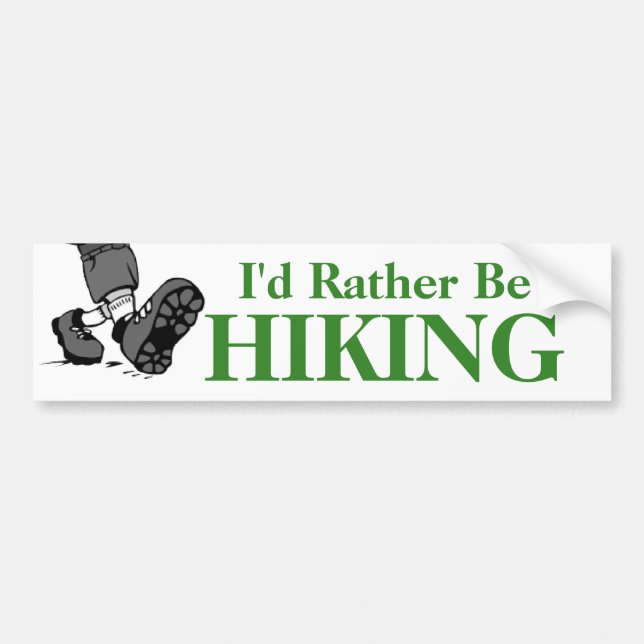 Ich würde eher wandern autoaufkleber (Vorne)