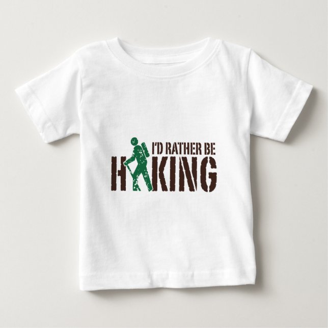 Ich würde eher wandern baby t-shirt (Vorderseite)