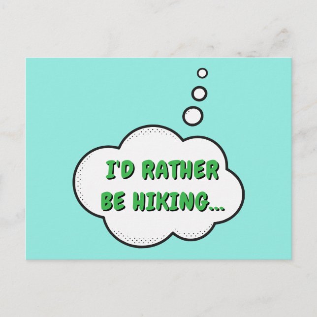 Ich würde eher wandern postkarte (Vorderseite)