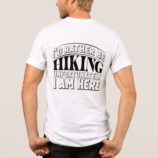 Ich würde eher wandern Tri-Blend shirt (Rückseite)