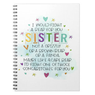 Ich würde einen Bären für dich schlagen Notizblock