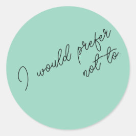 Ich würde es vorziehen, runder aufkleber