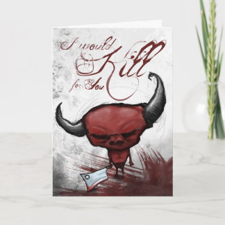 Ich würde für dich umbringen feiertagskarte