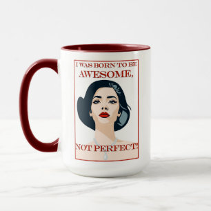 Ich wurde geboren, um Retro-Vintage-lesbisch großa Tasse