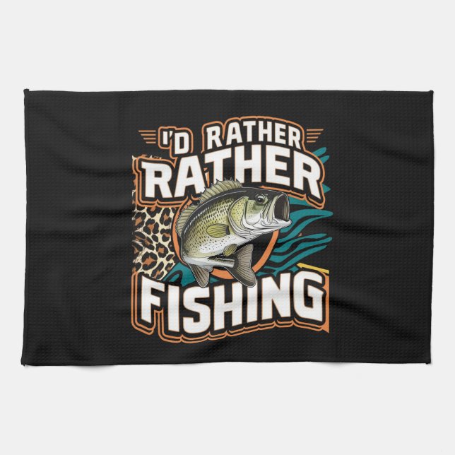 ICH WÜRDE GERADE FISCHEN GESCHIRRTUCH (Horizontal)