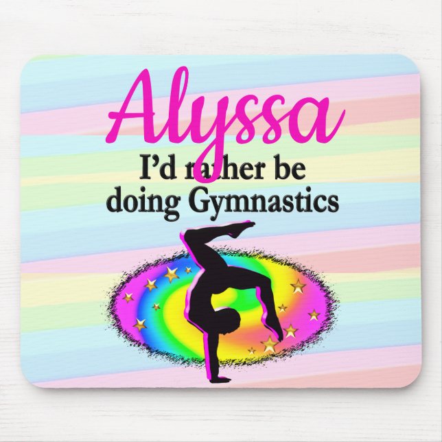 ICH WÜRDE GERADE GYMNASTIK MACHEN MOUSEPAD (Vorne)