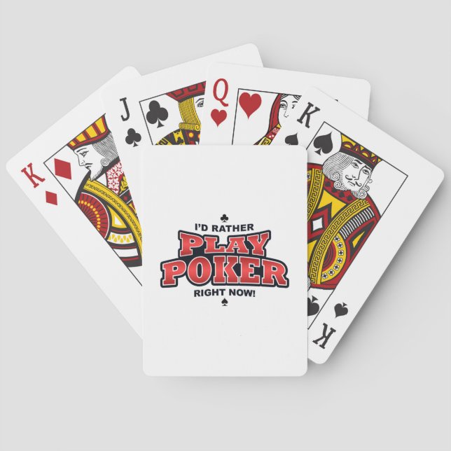 Ich würde jetzt lieber Poker spielen. Spielkarten (Rückseite)