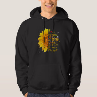 Ich wurde Krankenschwester Sonnenblumen Krankensch Hoodie