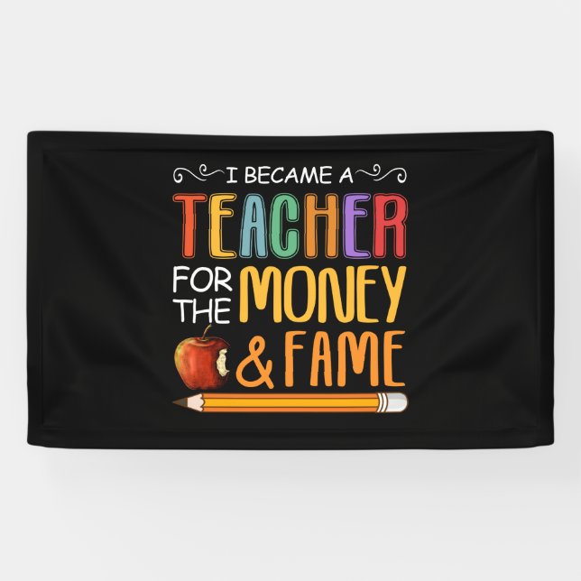 Ich wurde Lehrerin für Geld und Ruhm Banner (Horizontal)
