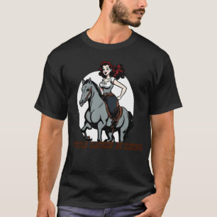 Ich würde lieber 50er Girl reiten, indem ich T-Shirt