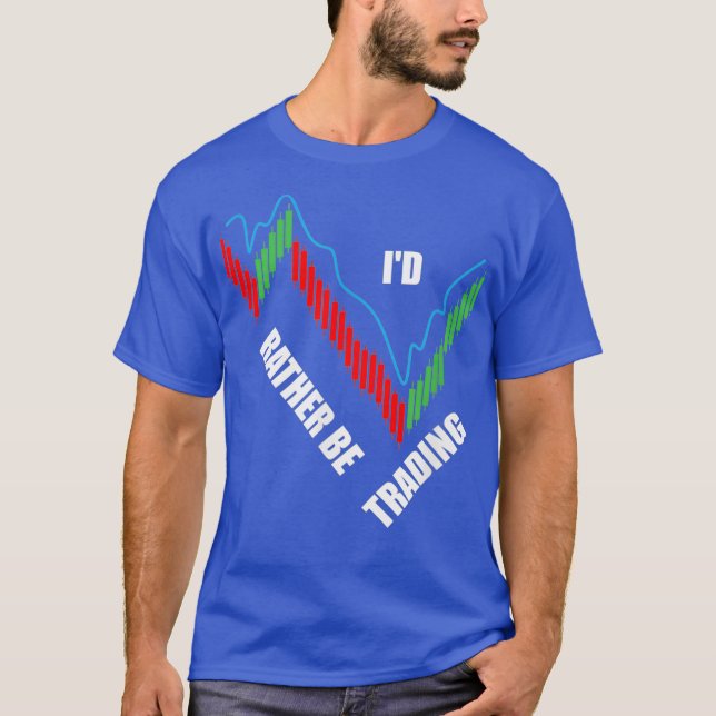 Ich würde lieber an der Börse oder mit Krypto hand T-Shirt (Vorderseite)