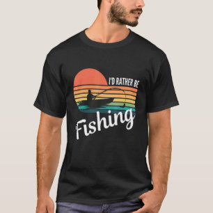 Ich würde lieber angeln Für Angler Angeln T-Shirt