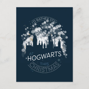 Ich würde lieber bei HOGWARTS™ Magic Lights Art bl Feiertagspostkarte