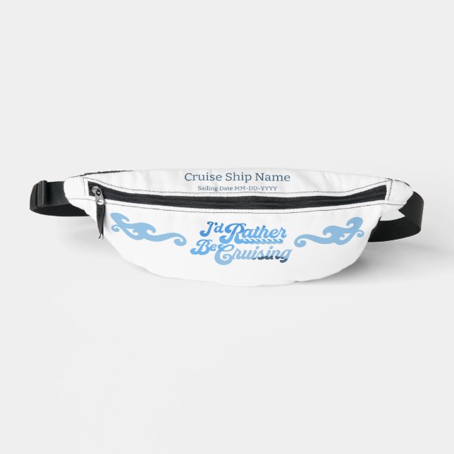 Ich würde lieber Cruising Bauchtasche (Vorderseite)