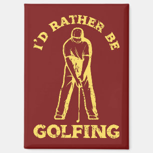 Ich würde lieber den lustigen Golf spielen. Magnet