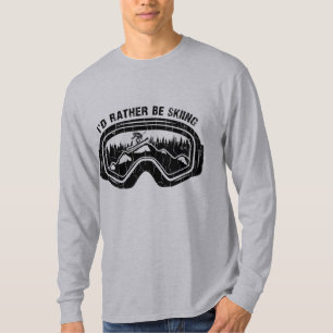 Ich würde lieber den Vintagen Skifahrer im Retro S T-Shirt
