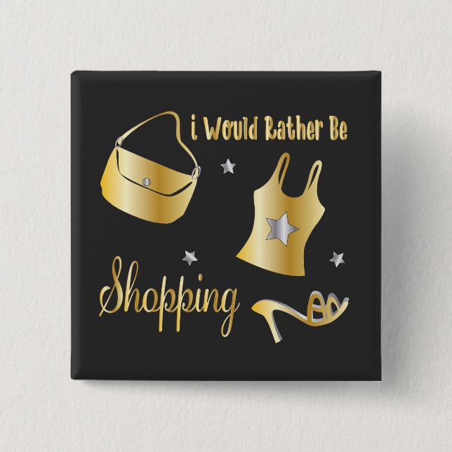 Ich würde lieber einkaufen button (Vorderseite)