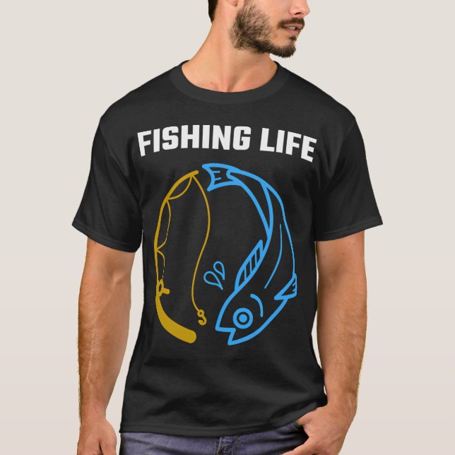 Ich würde lieber fischen T-Shirt (Vorderseite)