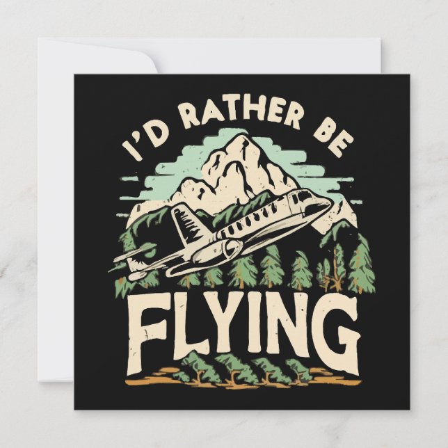 Ich würde lieber fliegen. Flugzeug (Vorderseite)