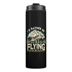 Ich würde lieber fliegen. Flugzeug Thermosbecher