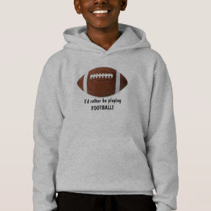 Ich würde lieber Fußball spielen! Kid's Hoodie