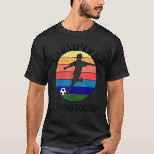 Ich würde lieber Fußball spielen, Silhouette Bo T-Shirt