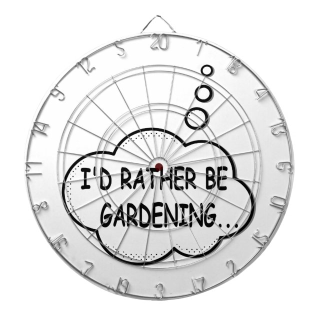 Ich würde lieber gärtnern dartscheibe (vorne)