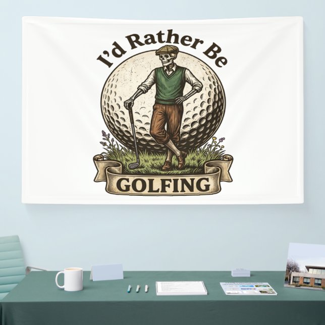 Ich würde lieber Golf spielen  Banner (Messe)