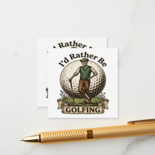 Ich würde lieber Golf spielen  Begleitkarte