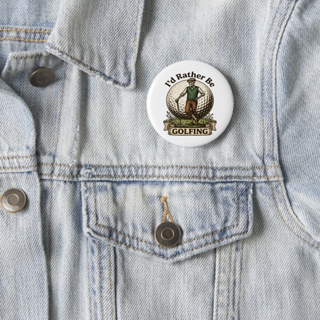 Ich würde lieber Golf spielen  Button (Beispiel)