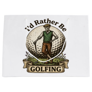 Ich würde lieber Golf spielen Große Geschenktüte