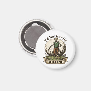 Ich würde lieber Golf spielen  Magnet