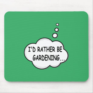 Ich würde lieber grün garten mousepad