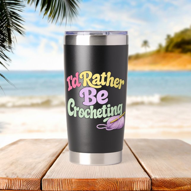 Ich würde lieber häkeln thermobecher (Strand (gedreht))